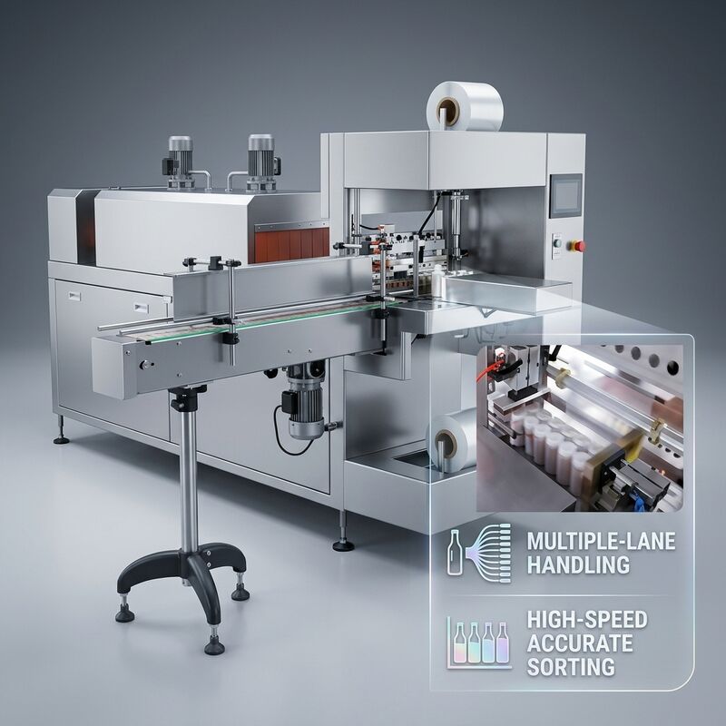 Pharmaceutical Grade Three Dimensional Automatic Wrapping Machine BTB-300P Transparent Film Box Sealing Equipment