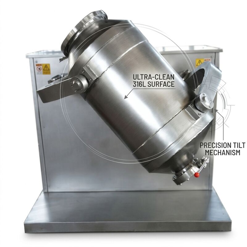 High Shear Mixer Granulator 2 Min Dry Mix 1-4 Min Granulating 50kg Batch