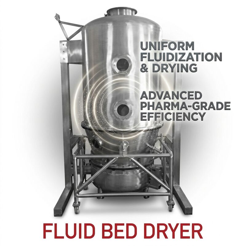 High Shear Mixer Granulator 2 Min Dry Mix 1-4 Min Granulating 50kg Batch